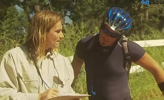 Outdoor Cyclist Encounters Forest Orgasm
