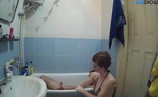 Oral Delights and Intimate Moments in Bathroom Passion