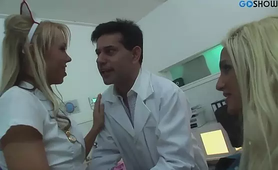 Naughty Blonde Gets Filled by Two Horny Dudes
