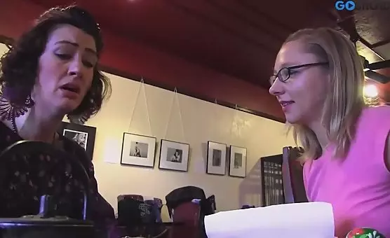 Hairy Girl Fingered by Lesbian with Gloves